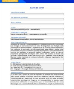 Projeto de Extensão IV Engenharia da Produção Anhanguera