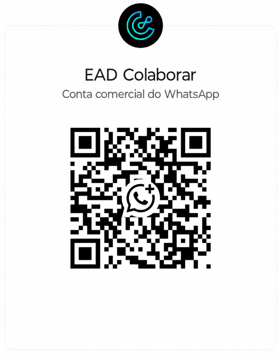 QR Code do WhatsApp do EAD Colaborar