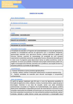 Projeto de Extensão II Agronomia