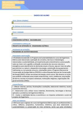Projeto de Extensão III Engenharia Elétrica