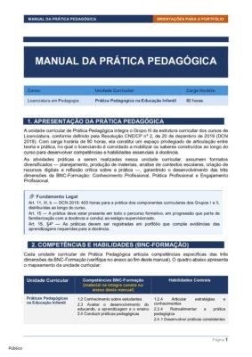 Portfólio Digital Prática Pedagógica na Educação Infantil